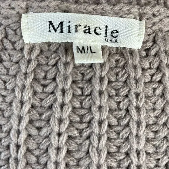 Miracle Long Sleeve Sweater Size M EUC - Picture 8 of 9